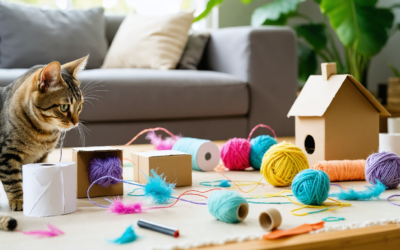 Fabriquez des jouets pour votre chat avec des objets du quotidien