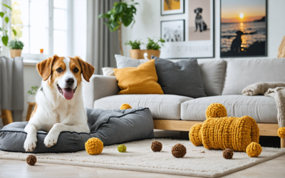 Les jouets d’occupation pour stimuler l’esprit des chiens laissés seuls à la maison