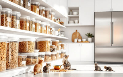 Comment stocker les croquettes pour chat en gros volumes ?